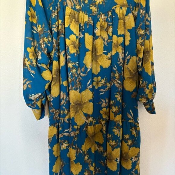 Happy X Nature Kate Hudson Luna Floral Swing Dress Pockets - Picture 3 of 9